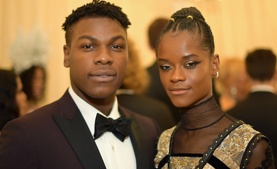 Who is John Boyega? What is the relationship between John Boyega and Letitia Wright?